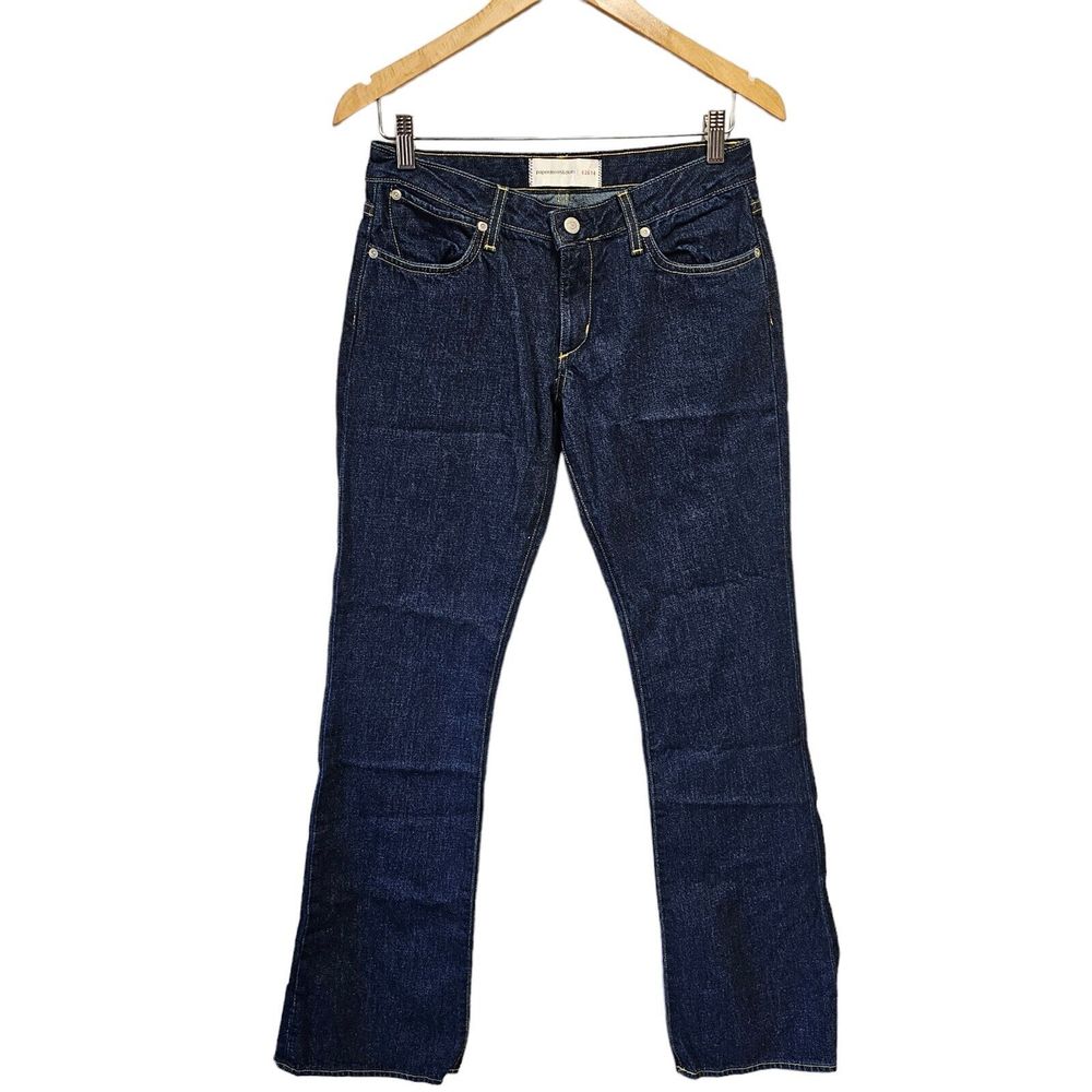 Paper Denim & Cloth Super Low 5 Flare Jeans Dark Wash Size 28 100% Cotton